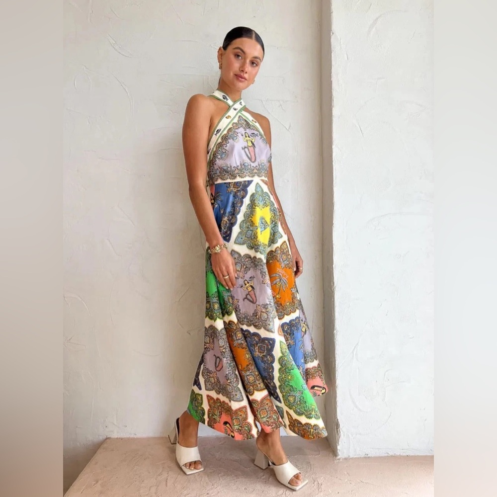 Trippy Troppo Halter Dress